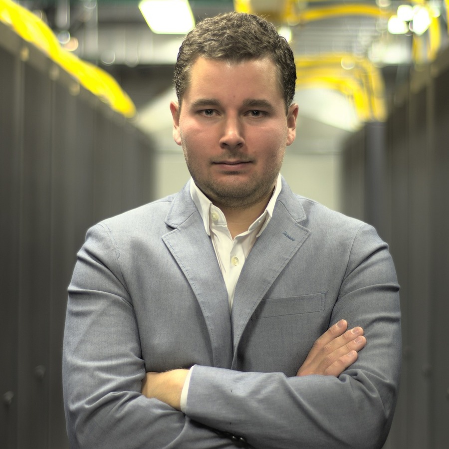 Jon Biloh in a data center environment